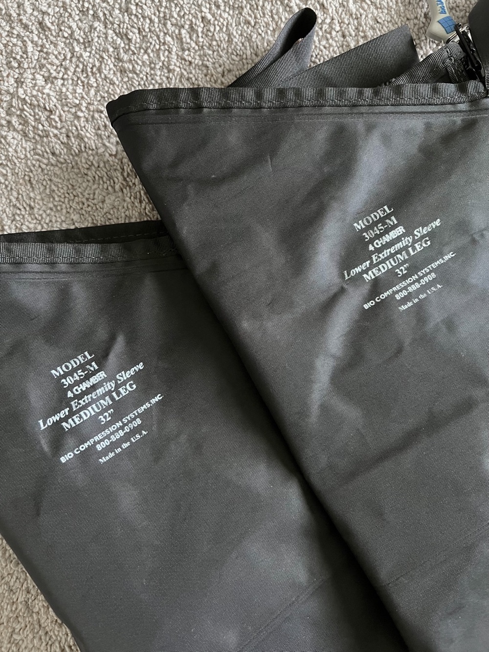 Pair of Bio Compression BioTAB Medium 32” Leg Sleeves Lower Extremity 3045-M Set - Picture 2 of 5